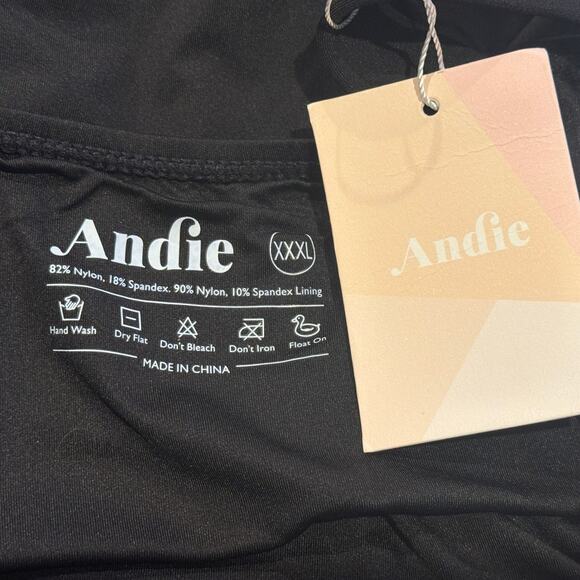 NWT Andie The Tulum Ciss Cross OnePiece Baywatch Moment Removable Cups 3XL Black - Picture 7 of 16